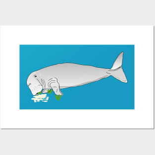 Dugong eating Posters and Art